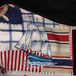 Nautical Sailing Sailboats Face Mask